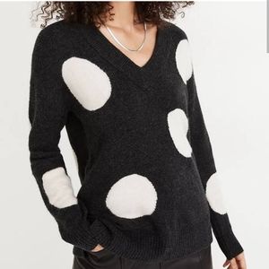 MADEWELL | grey/cream sweater | long sleeve | XS